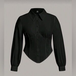 Asymmetrical Button Shirt